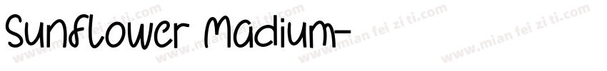 Sunflower Madium字体转换